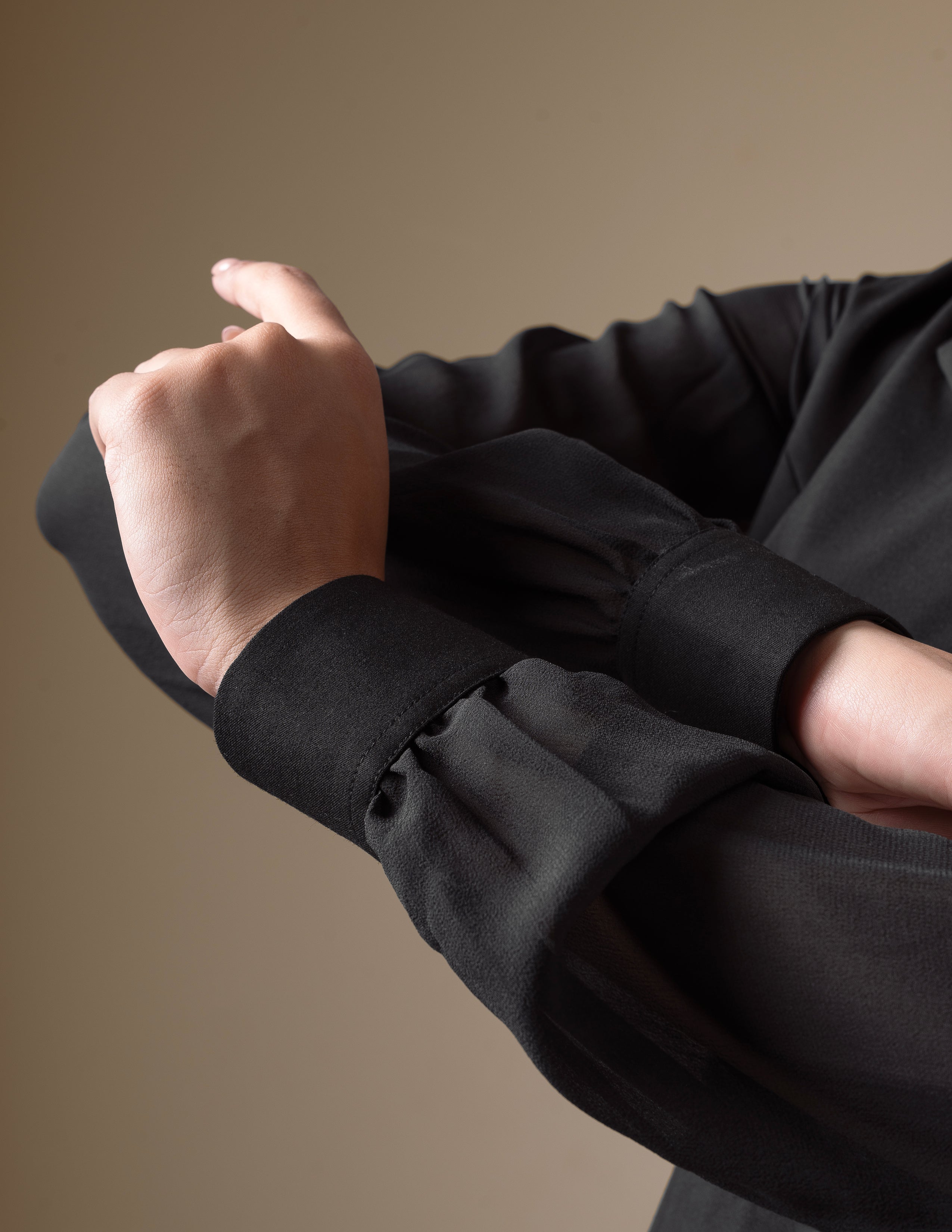 The Black Coat-Collar Waistcoat Set