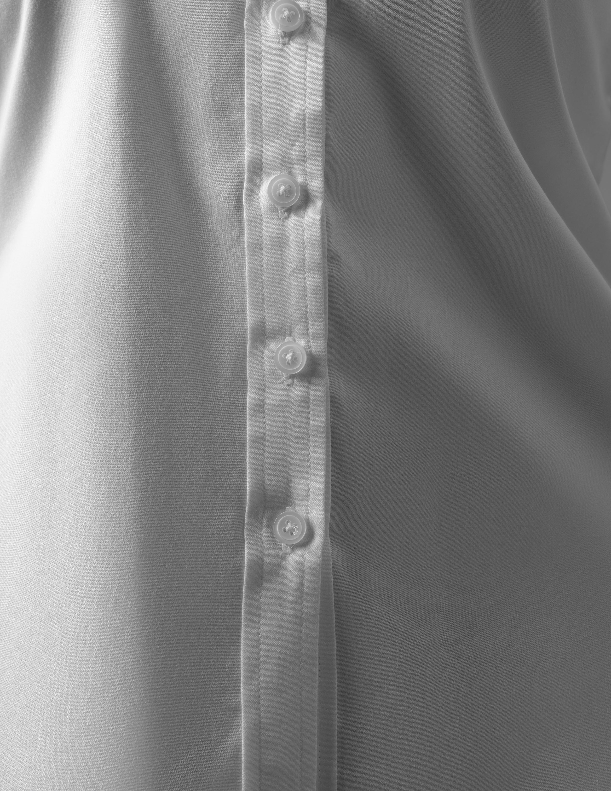 White V-Neck Corporate Shirt