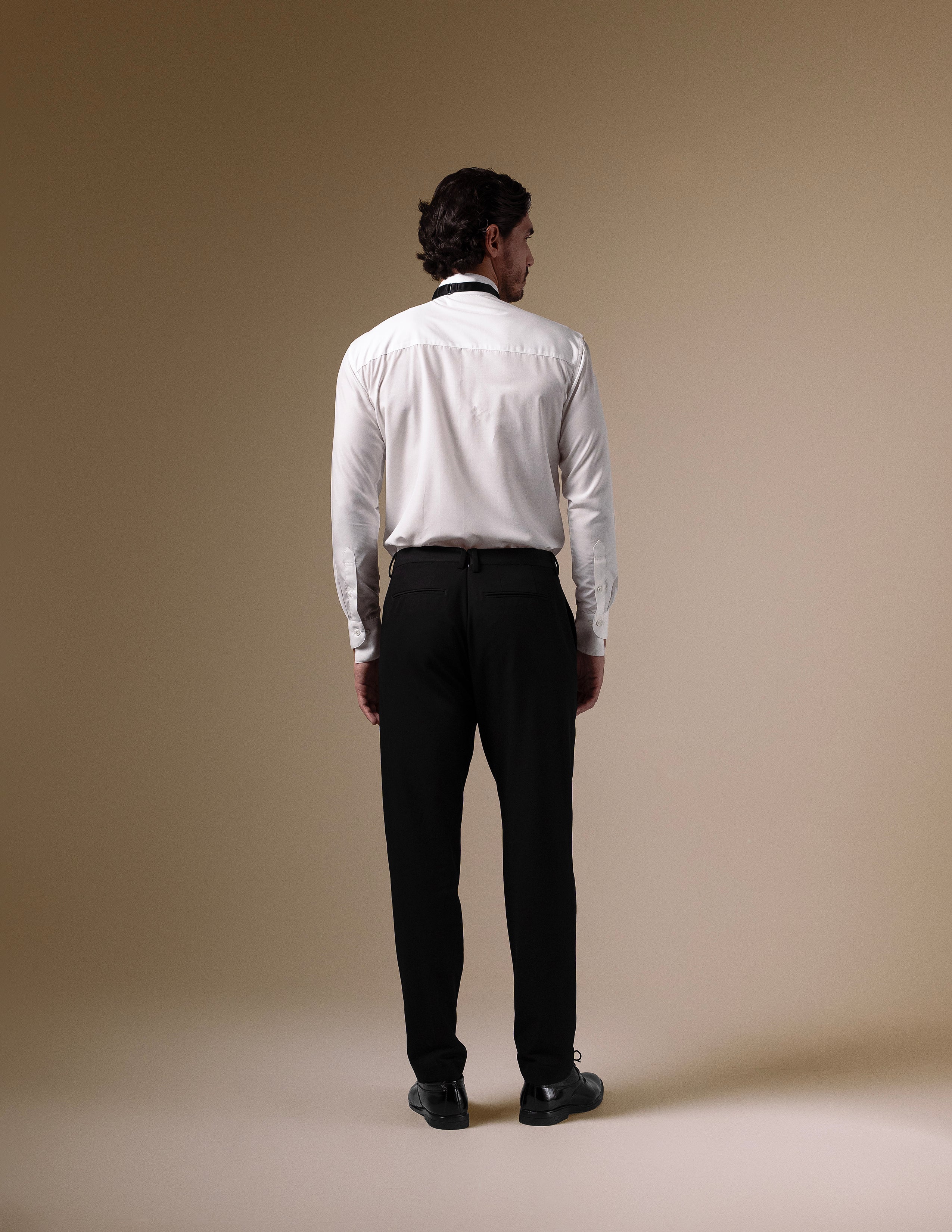 The White Formal Bow Shirt