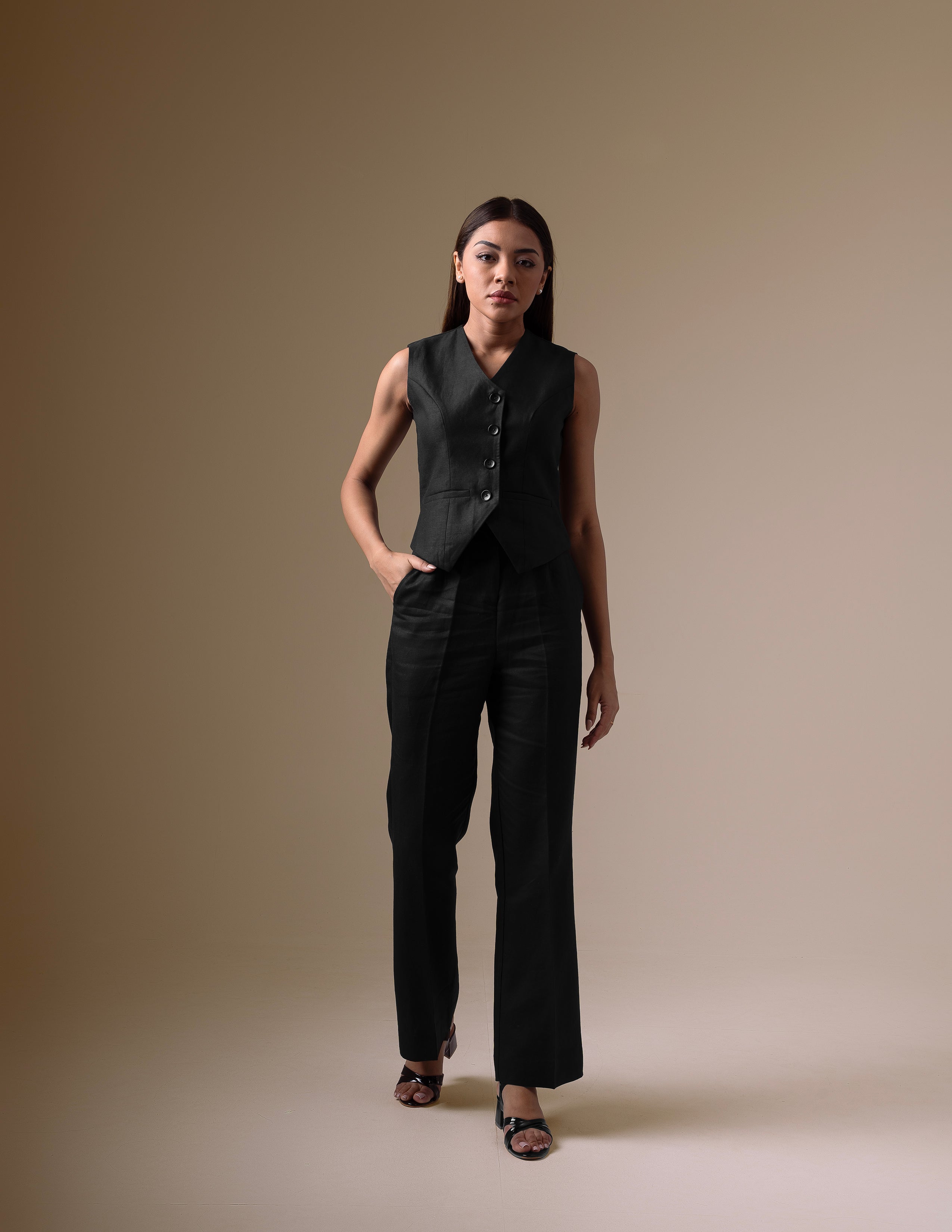 The Black Linen Co-ord