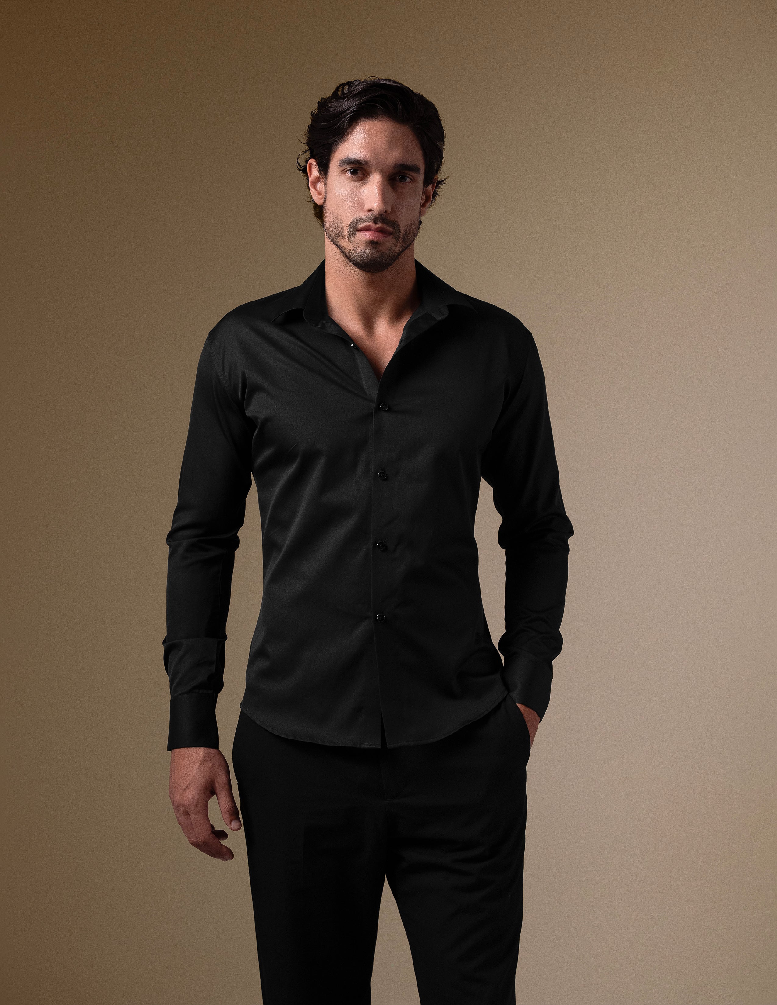 The Black Tailored Shirt