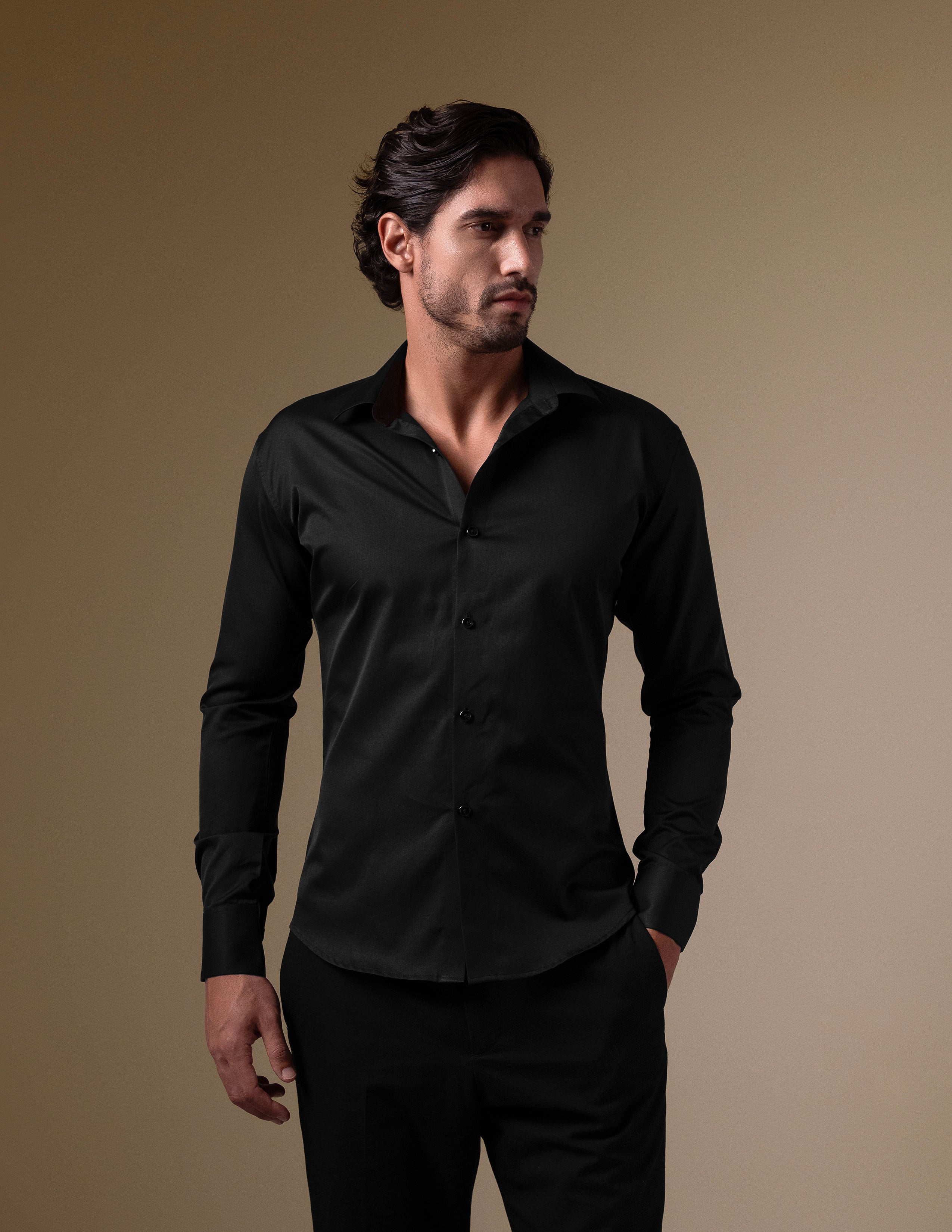 The Black Tailored Shirt