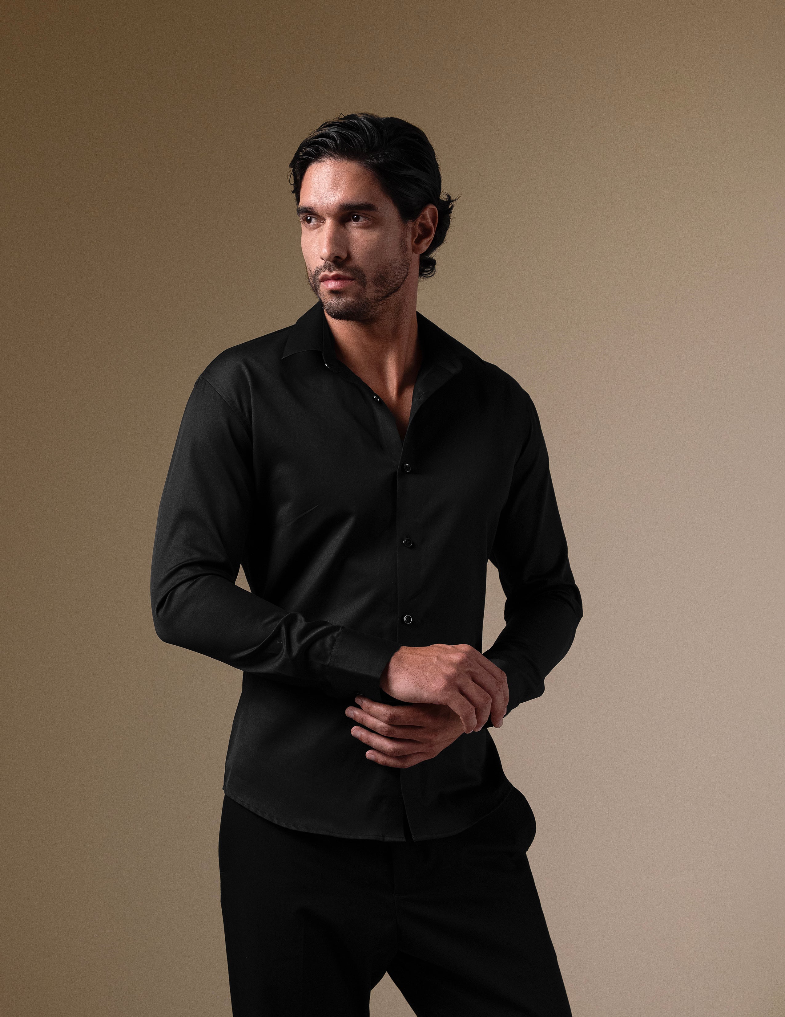 The Black Tailored Shirt