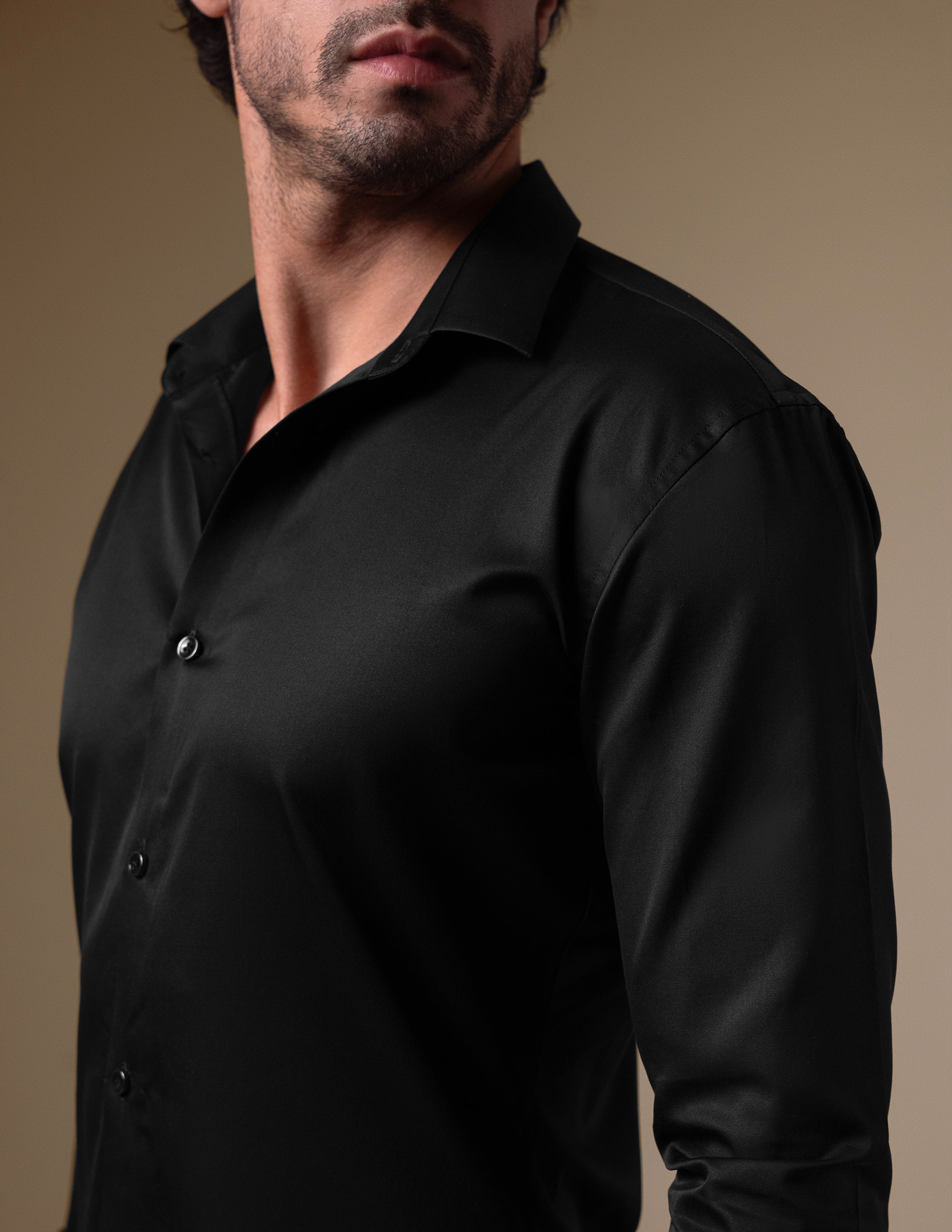 The Black Tailored Shirt