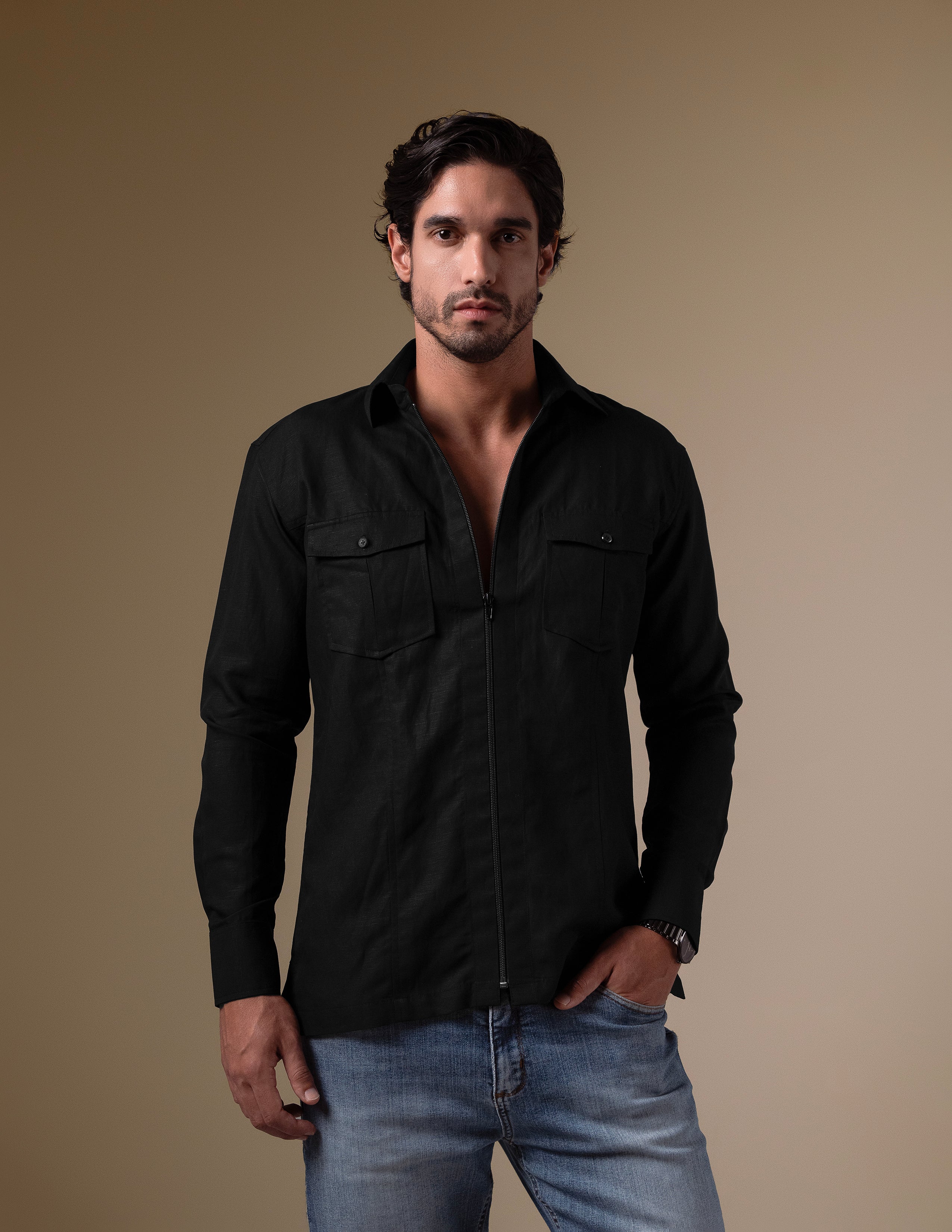 The Black Casual Shirt