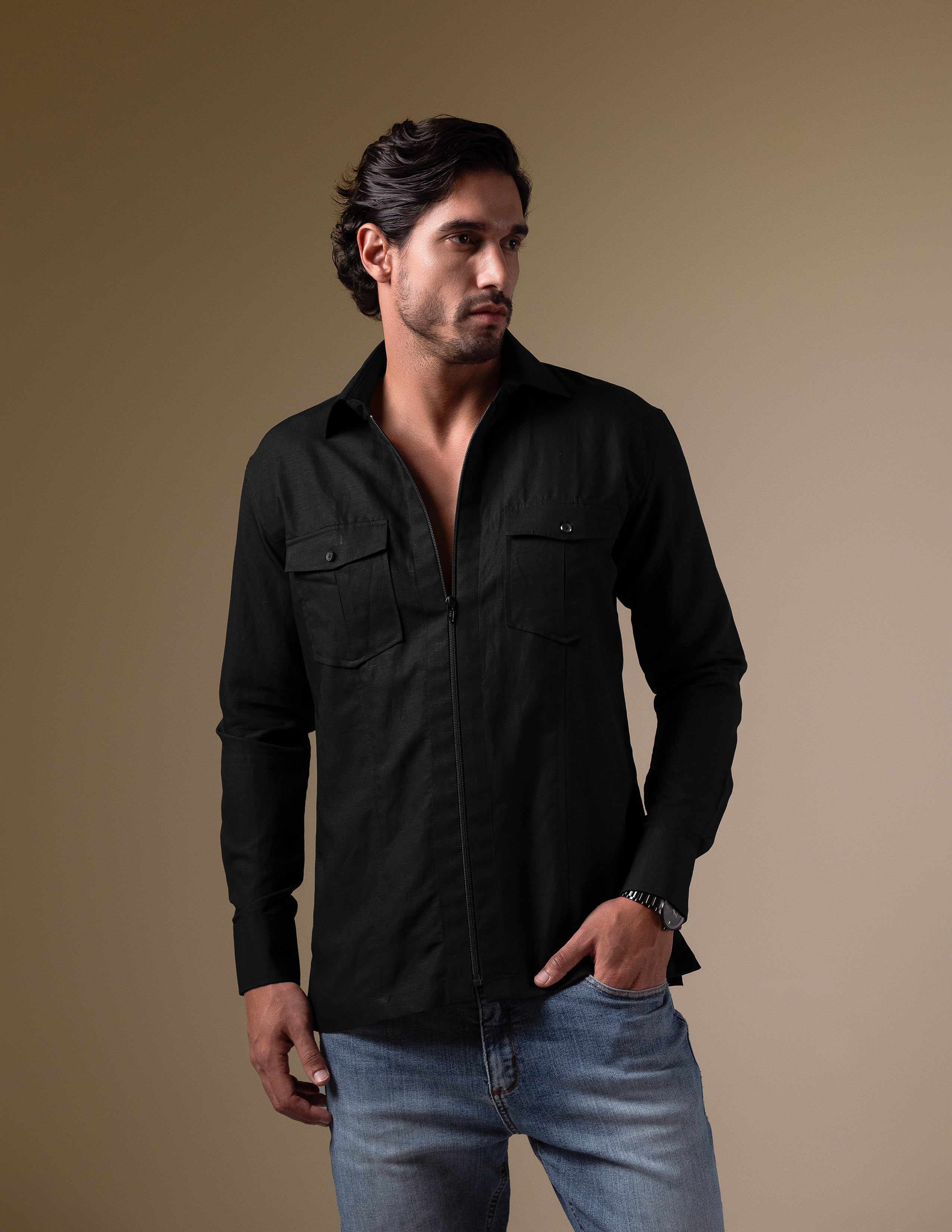 The Black Casual Shirt